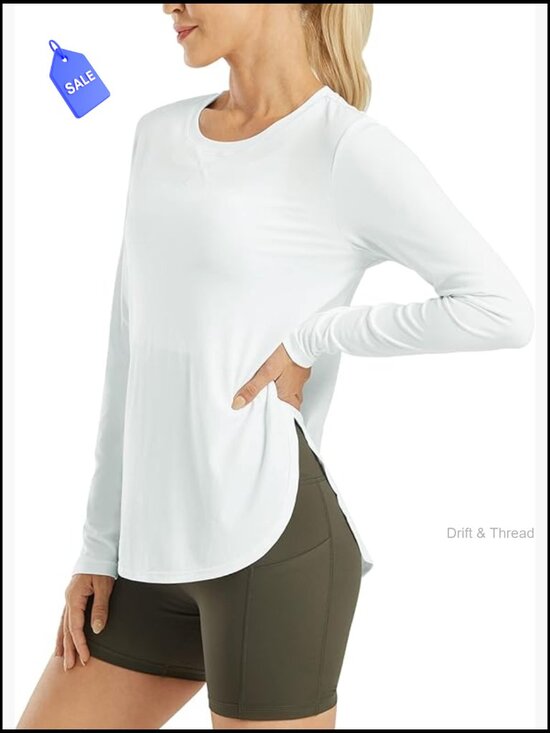 Tops - UPF 50+ Long Sleeve Sun Shirt Quick Dry Workout Top Lightweight